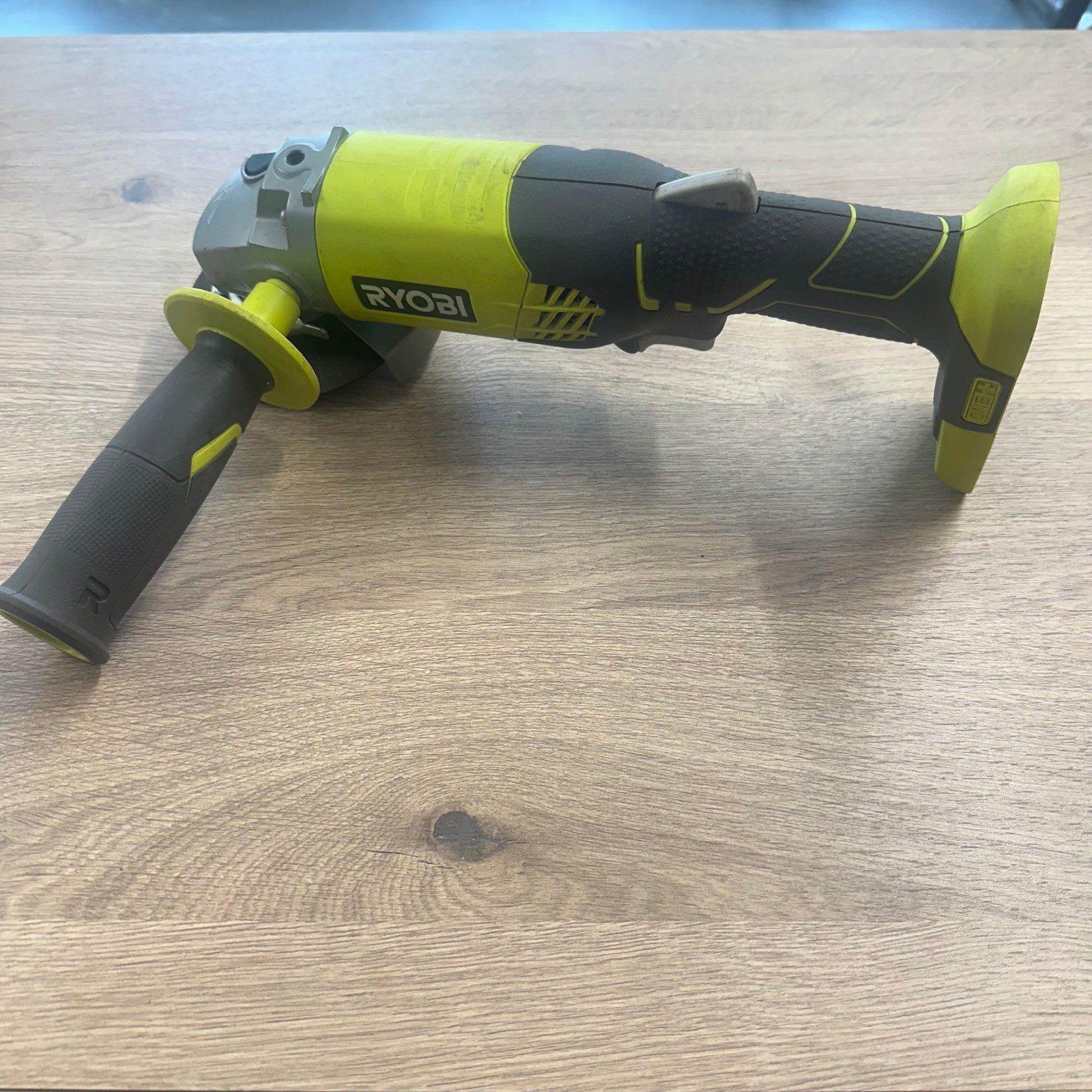 Ryobi R18AG 18V ONE+ 115mm Angle Grinder Bare Unit With Handle Used - Image 1