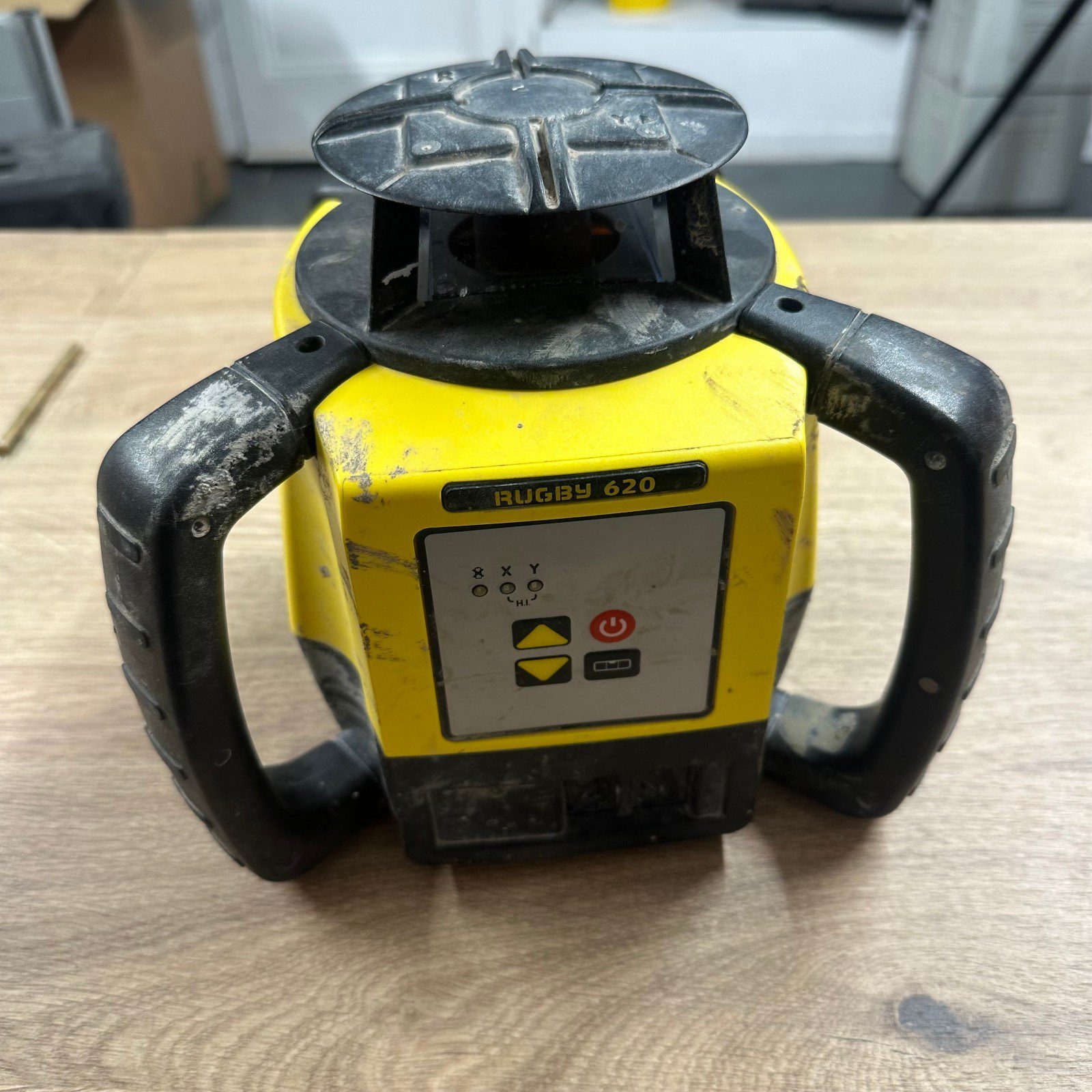 Leica Rugby 620 Rotary Laser Level Kit Rod Eye 160 Receiver Construction Tool - Image 2