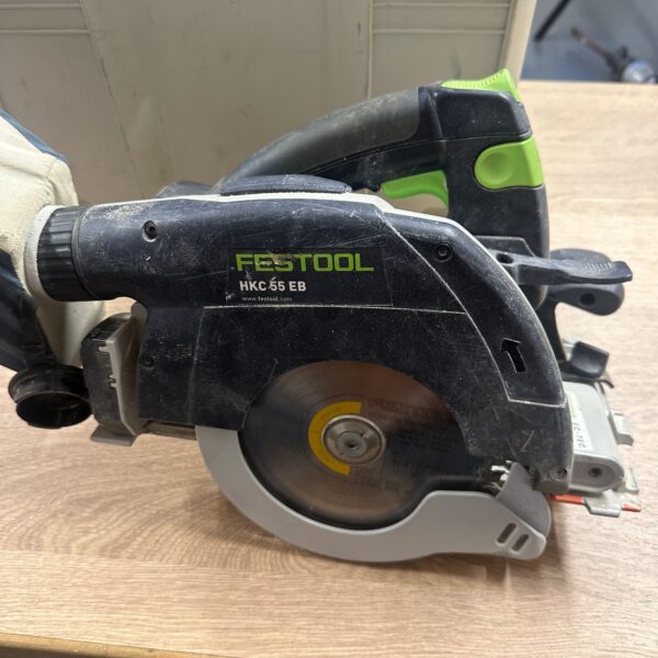 Festool HKC 55 EB Cordless Circular Saw With Systainer Dust Bag Used Working