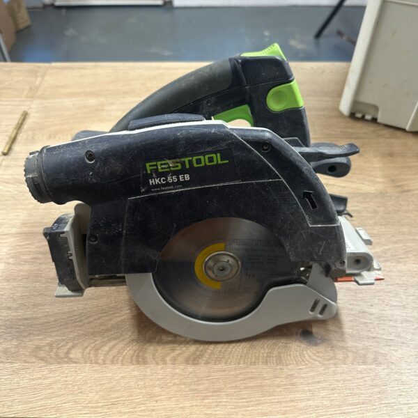 Festool HKC 55 EB Cordless Circular Saw With Systainer Dust Bag Used Working