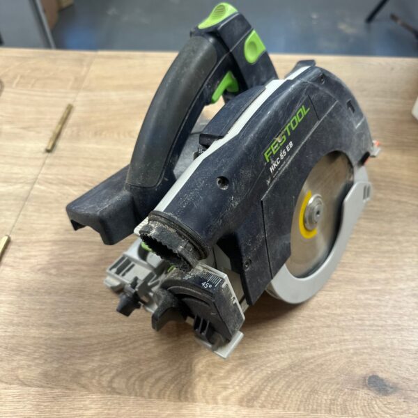 Festool HKC 55 EB Cordless Circular Saw With Systainer Dust Bag Used Working