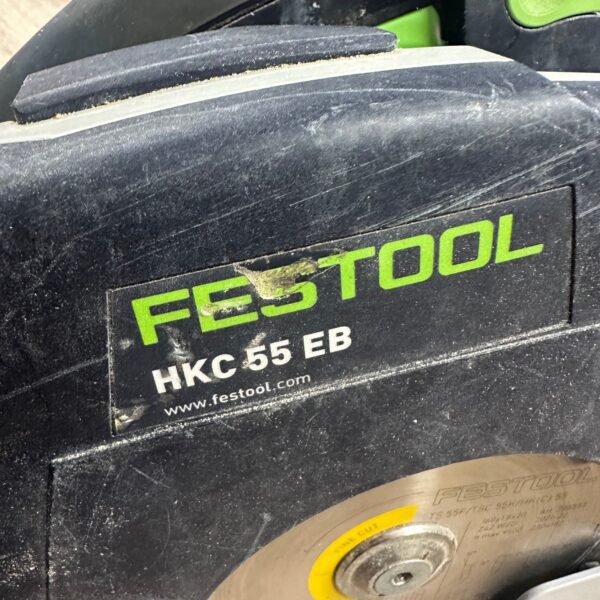 Festool HKC 55 EB Cordless Circular Saw With Systainer Dust Bag Used Working