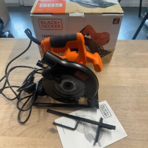 Black Decker CS1200 Circular Saw 1200W 165mm Electric Wood Saw Used