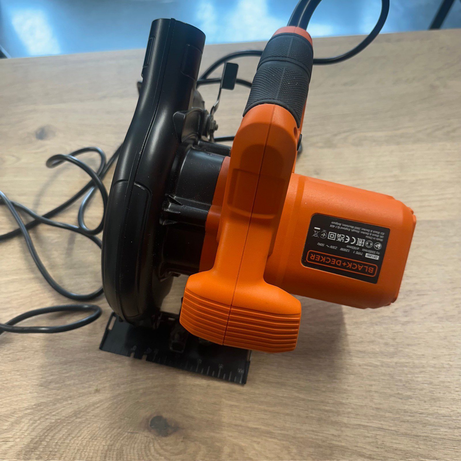 Black Decker CS1200 Circular Saw 1200W 165mm Electric Wood Saw Used - Image 5