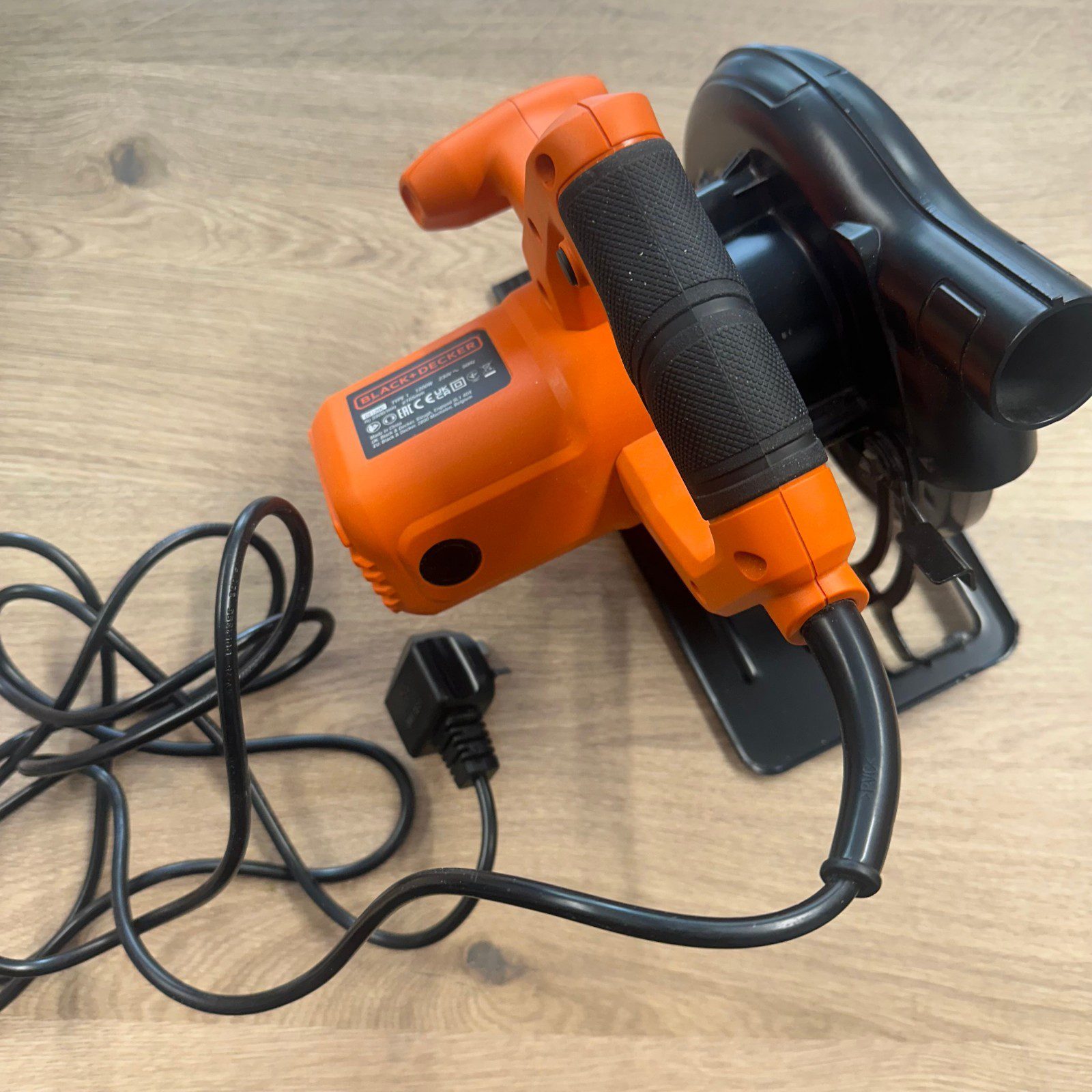 Black Decker CS1200 Circular Saw 1200W 165mm Electric Wood Saw Used - Image 7