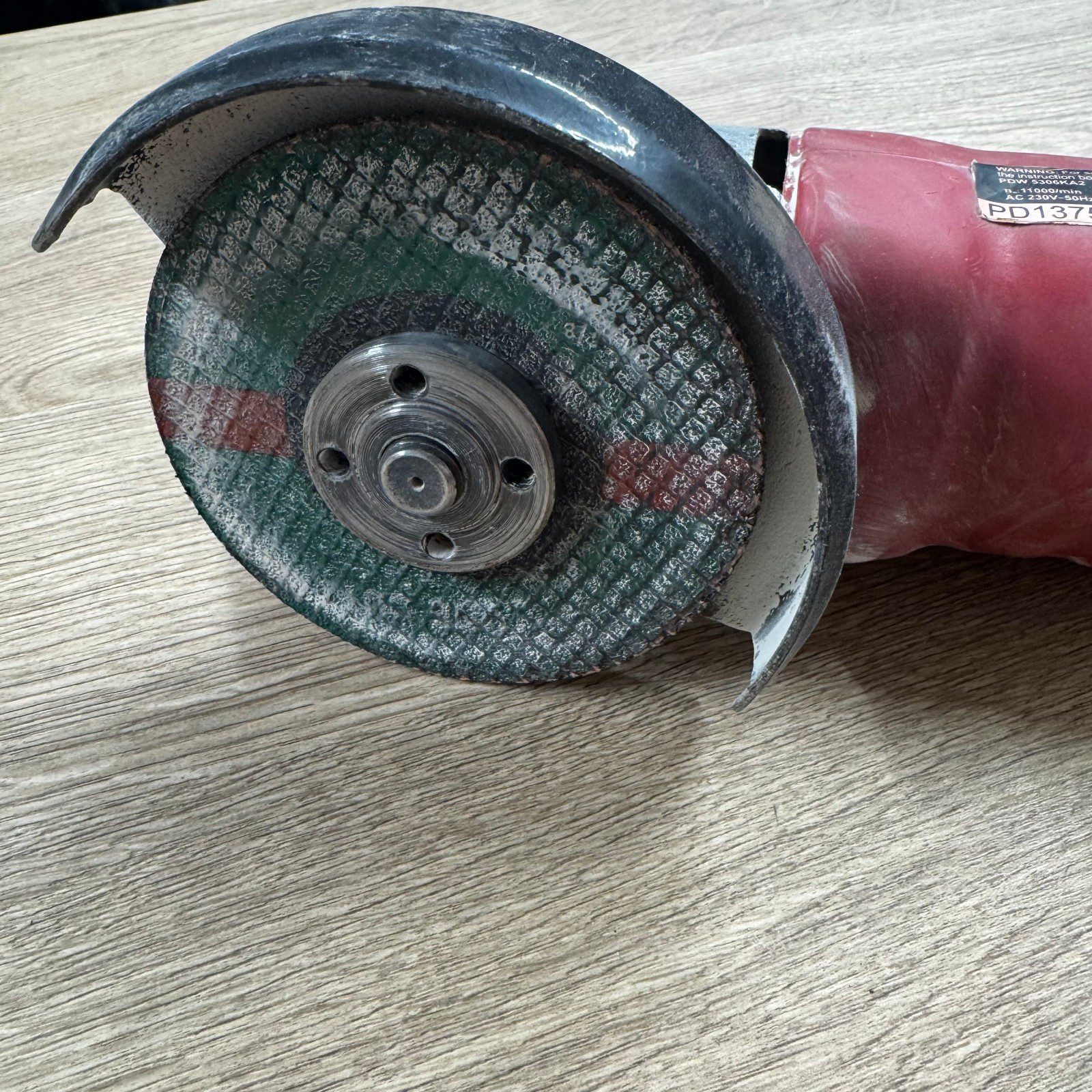 Power Devil 800W Angle Grinder 230V Used With Case Handle Spanner & Discs - Image 6