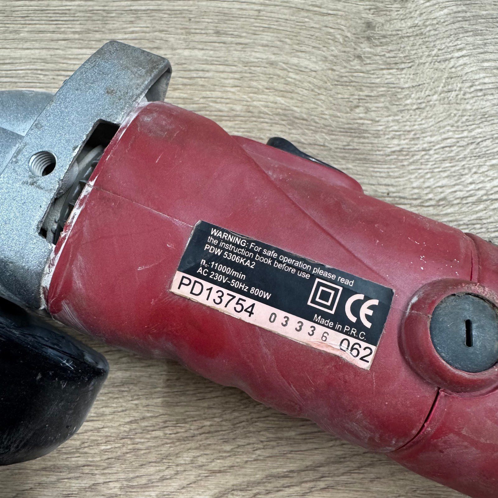 Power Devil 800W Angle Grinder 230V Used With Case Handle Spanner & Discs - Image 9