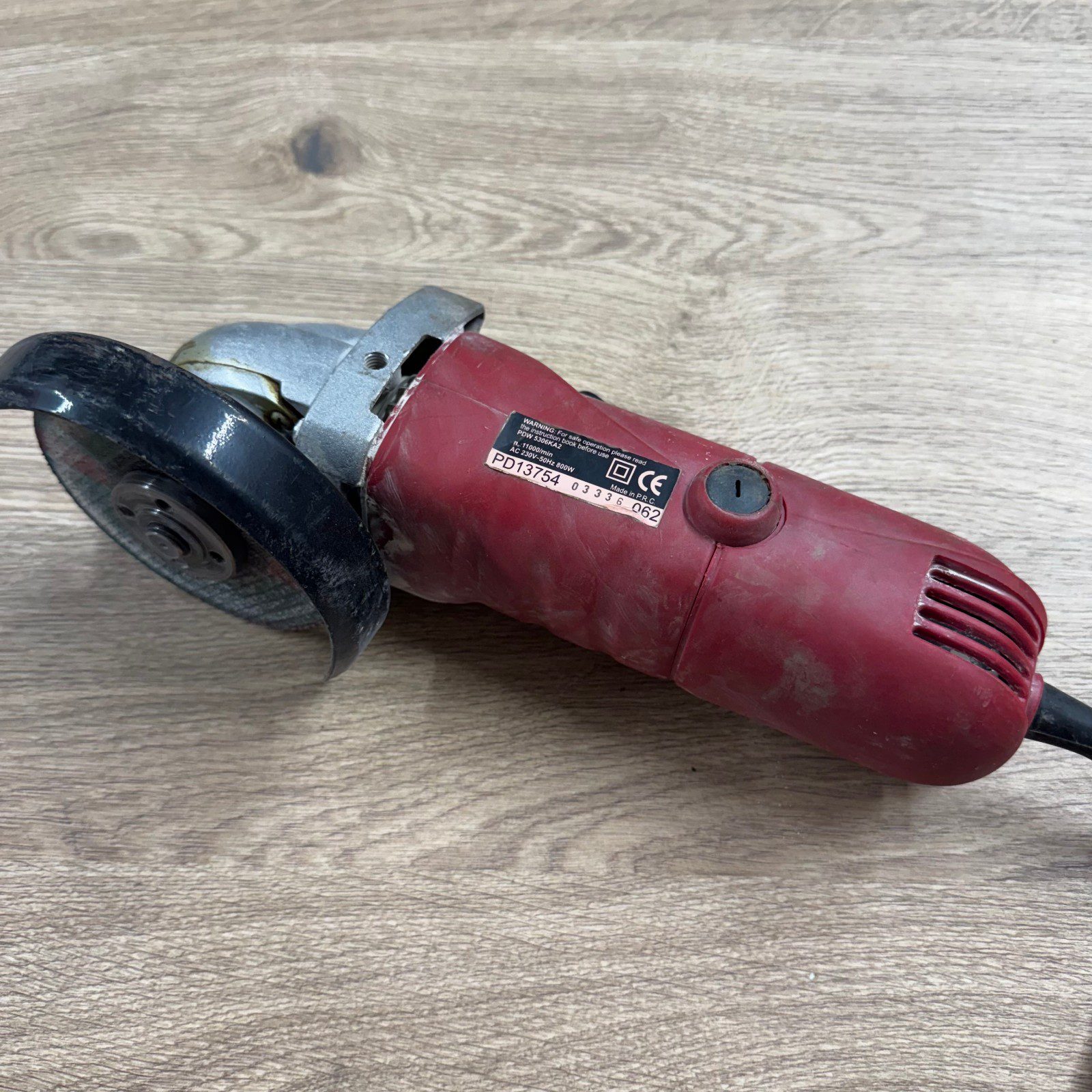 Power Devil 800W Angle Grinder 230V Used With Case Handle Spanner & Discs - Image 10