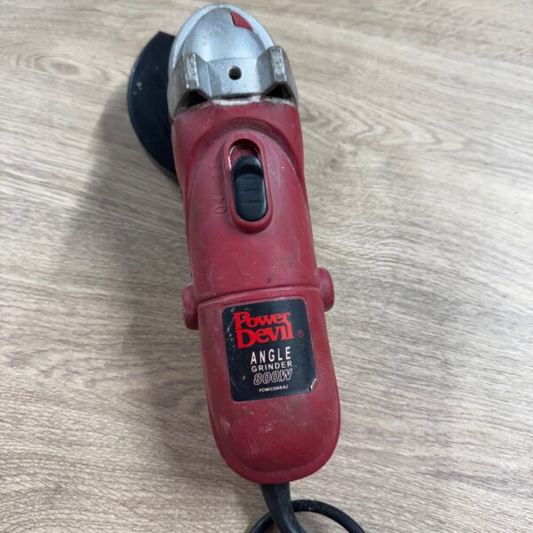 Power Devil 800W Angle Grinder 230V Used With Case Handle Spanner & Discs