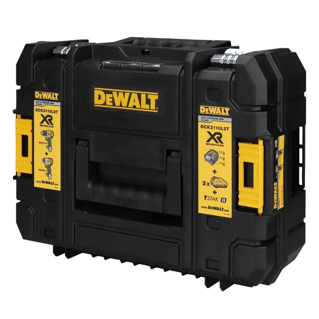 DeWalt DCK2110L2T Carry Case XR 12V Tool Case For DCD701 DCF801 Empty Case - Image 1