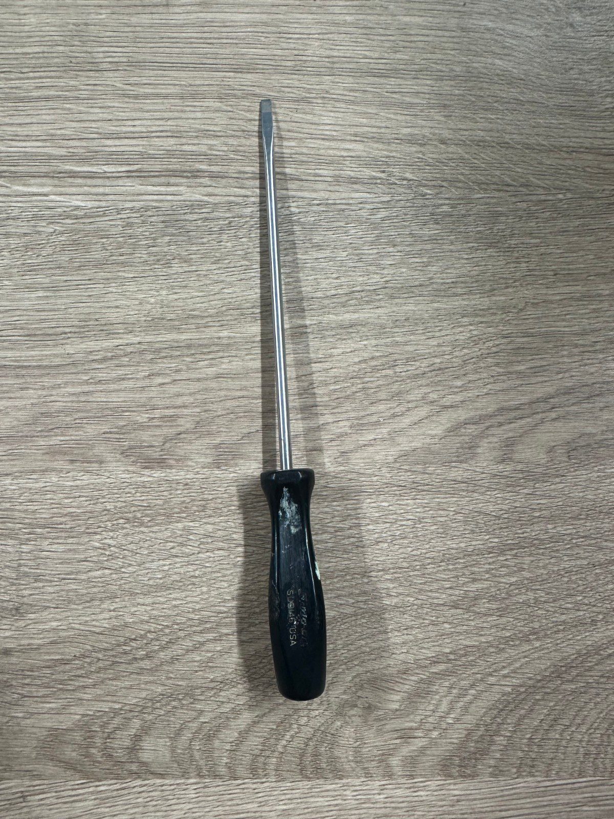 Snap On Flat Screwdriver SDD46 USA Slotted Tip Hand Tool Genuine SnapOn Steel - Image 1