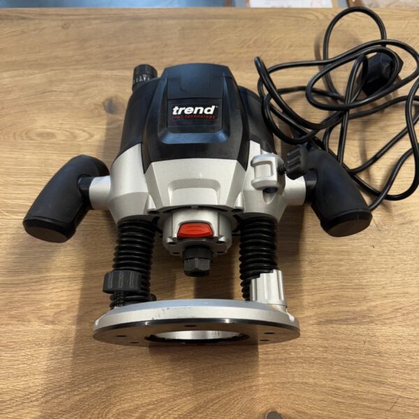 Trend T7E 2100W Router Variable Speed Plunge Router With Case Used 240V UK Clean