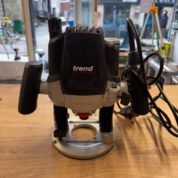 Trend T7E 2100W Router Variable Speed Plunge Router With Case Used 240V UK Clean