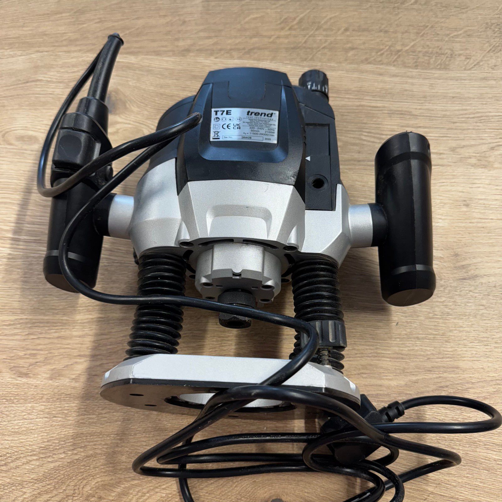 Trend T7E 2100W Router Variable Speed Plunge Router With Case Used 240V UK Clean - Image 7