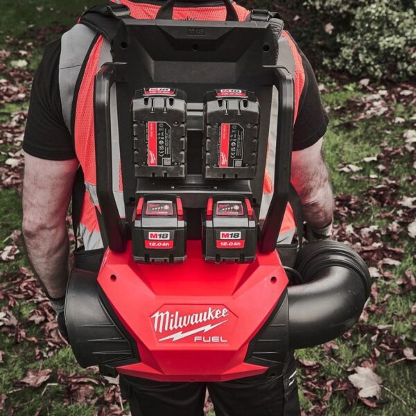 Milwaukee M18 F2BPB FUEL Backpack Vacuum 18V With Batteries Rapid Charger Kit