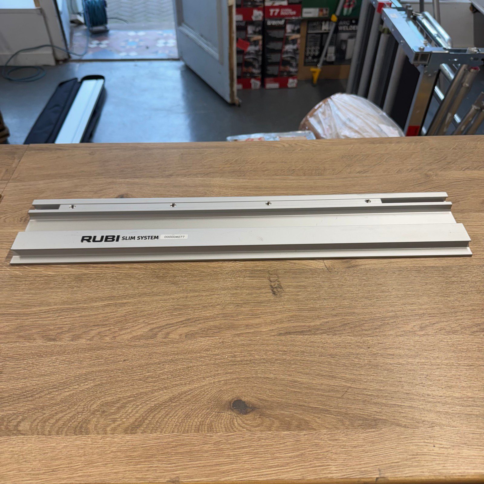 Rubi Slim System Guide Rails Tile Cutting Track Rail 2 Piece Set With Case Used - Image 1