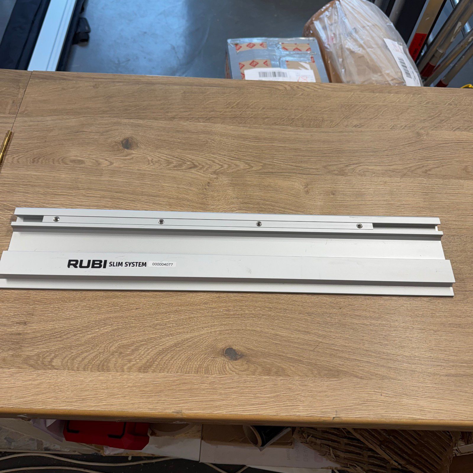 Rubi Slim System Guide Rails Tile Cutting Track Rail 2 Piece Set With Case Used - Image 2