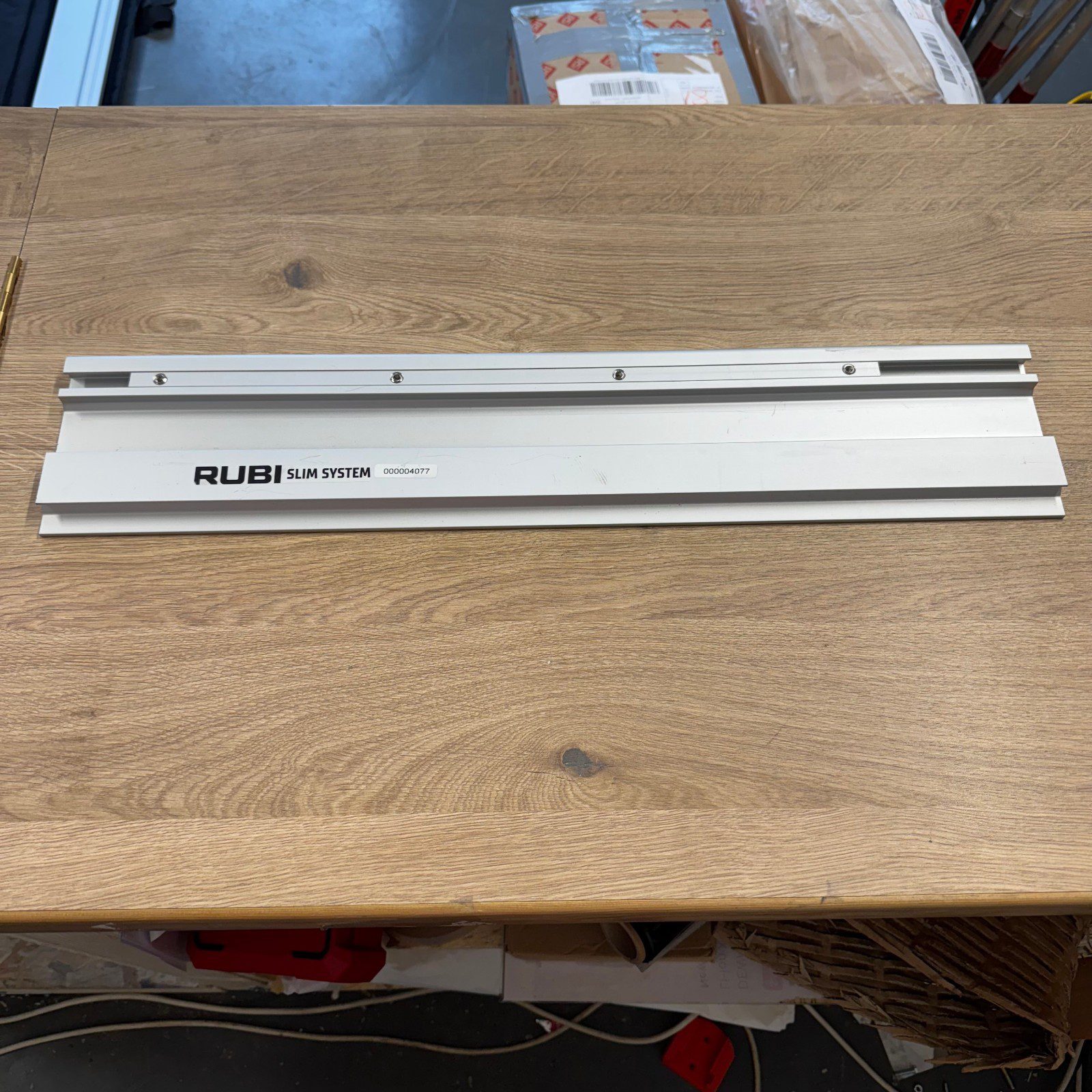 Rubi Slim System Guide Rails Tile Cutting Track Rail 2 Piece Set With Case Used - Image 3