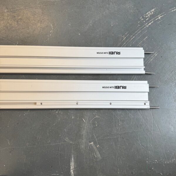 Rubi Slim System Guide Rails Tile Cutting Track Rail 2 Piece Set With Case Used