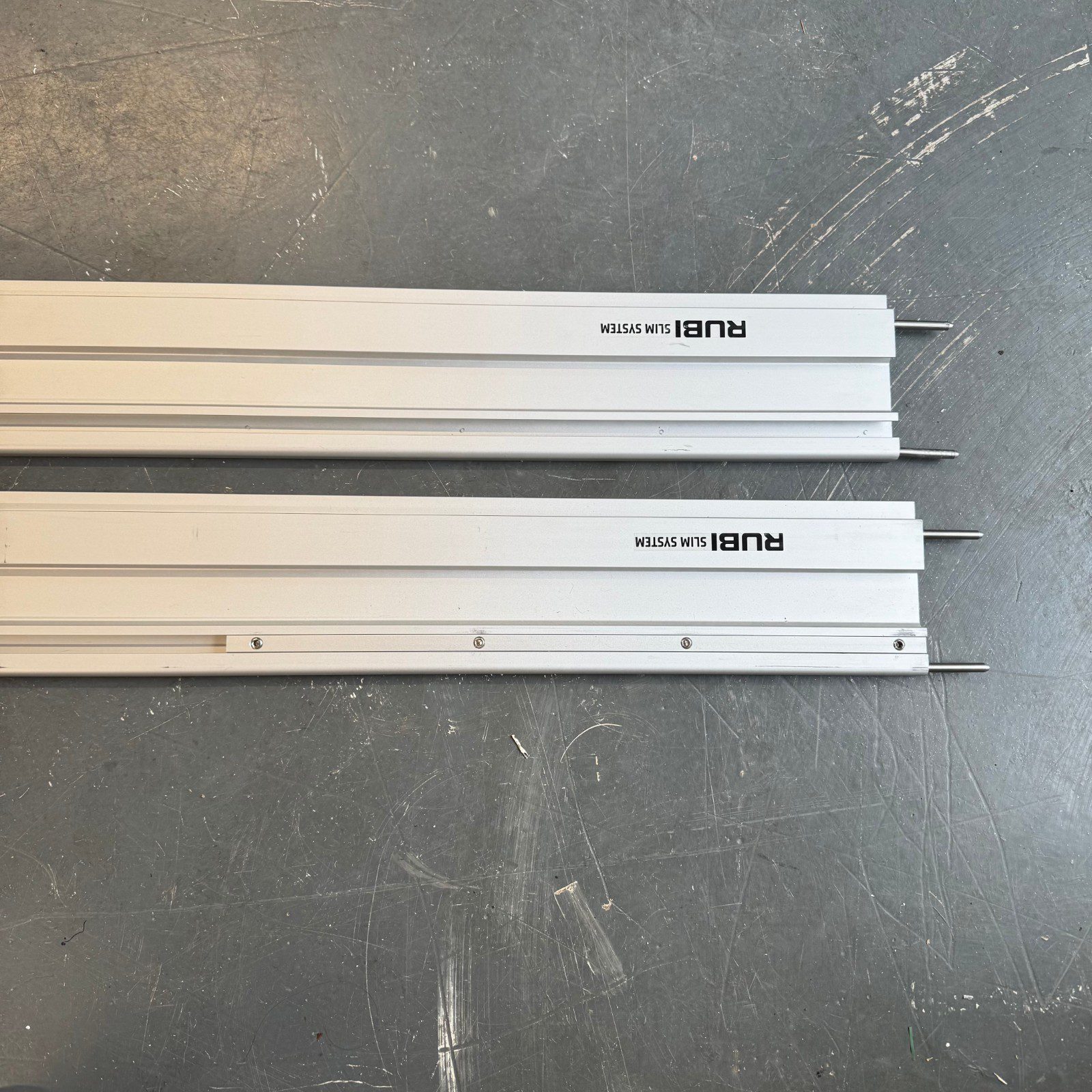 Rubi Slim System Guide Rails Tile Cutting Track Rail 2 Piece Set With Case Used - Image 13