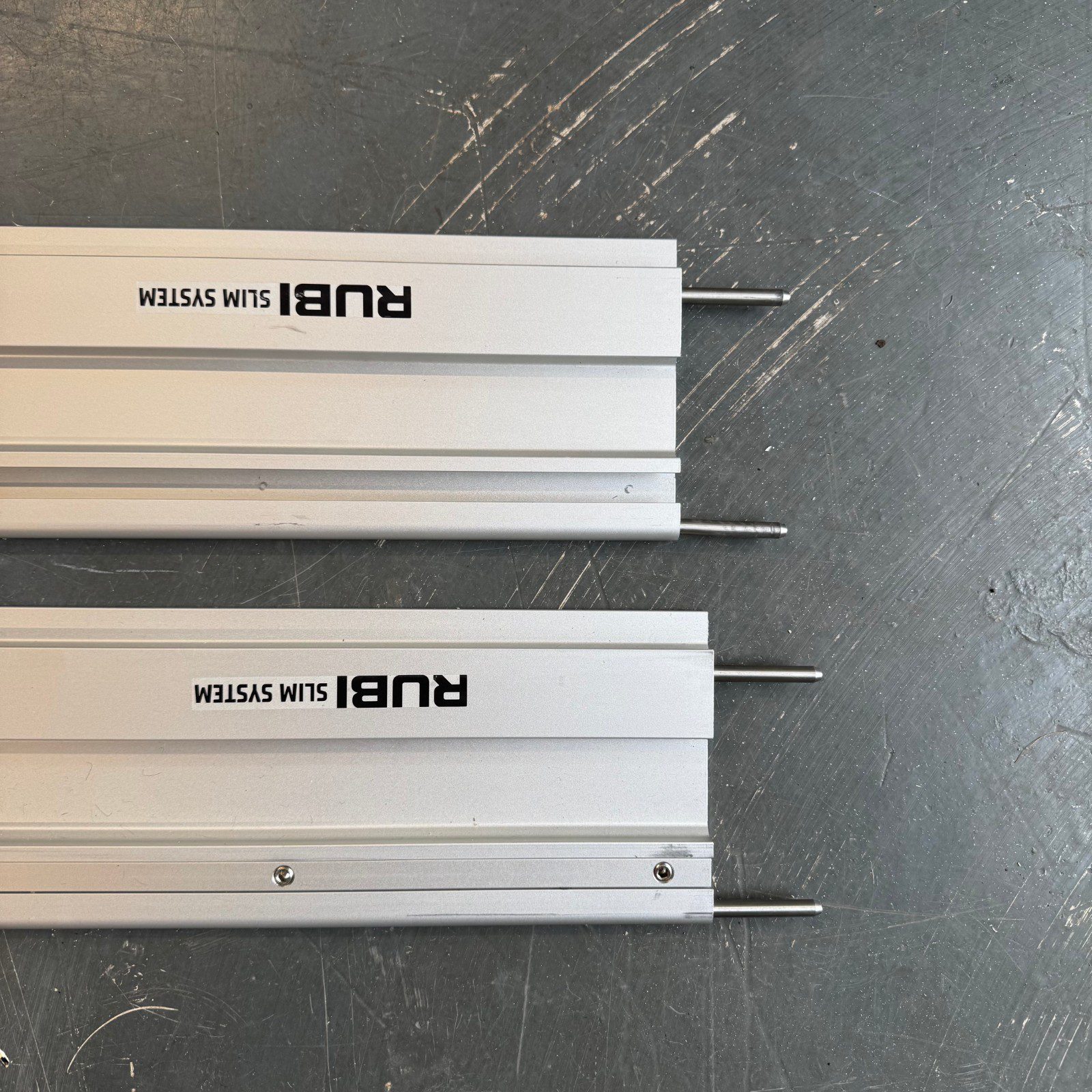 Rubi Slim System Guide Rails Tile Cutting Track Rail 2 Piece Set With Case Used - Image 14