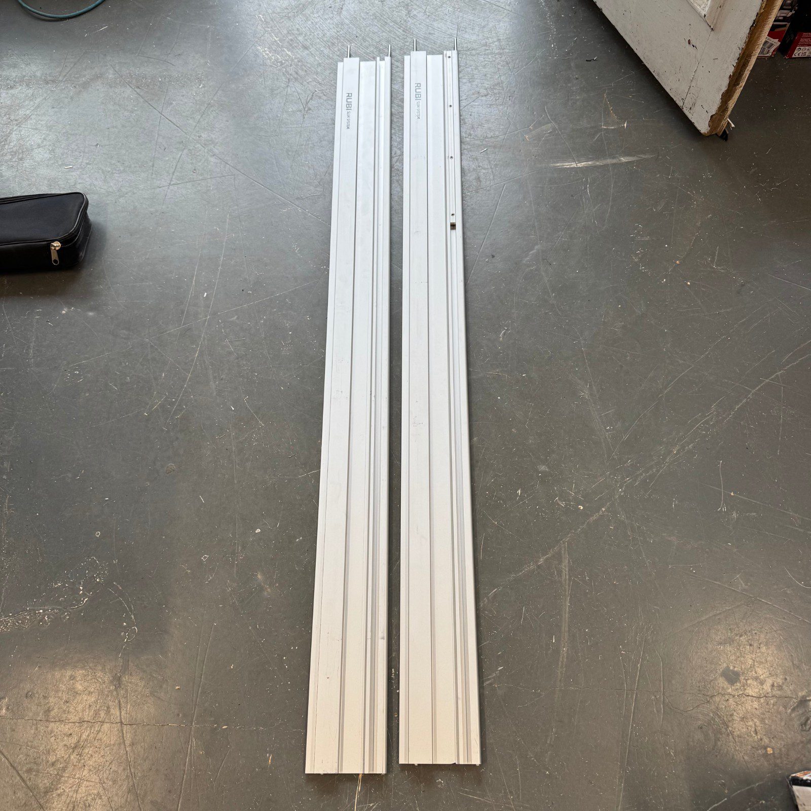 Rubi Slim System Guide Rails Tile Cutting Track Rail 2 Piece Set With Case Used - Image 15