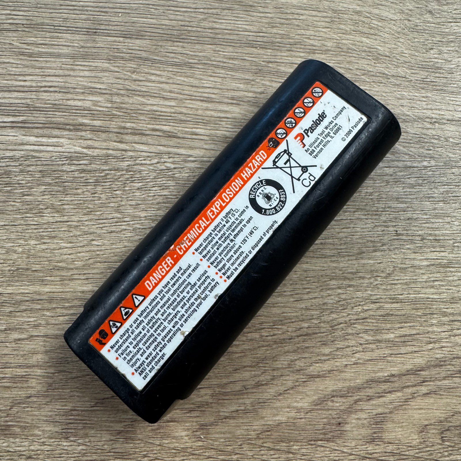 Paslode 6V Battery Pack 1250mAh Cordless Nail Gun Battery Used - Image 9