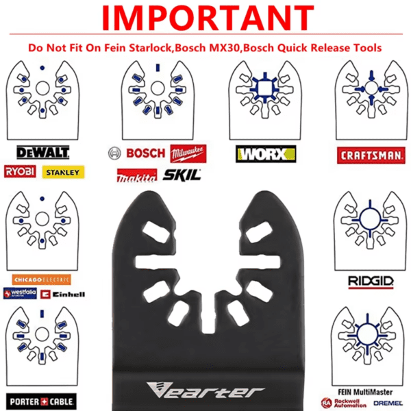 Vearter Oscillating Sanding Pad Set 19pcs 80mm Multi Tool Sandpaper Kit