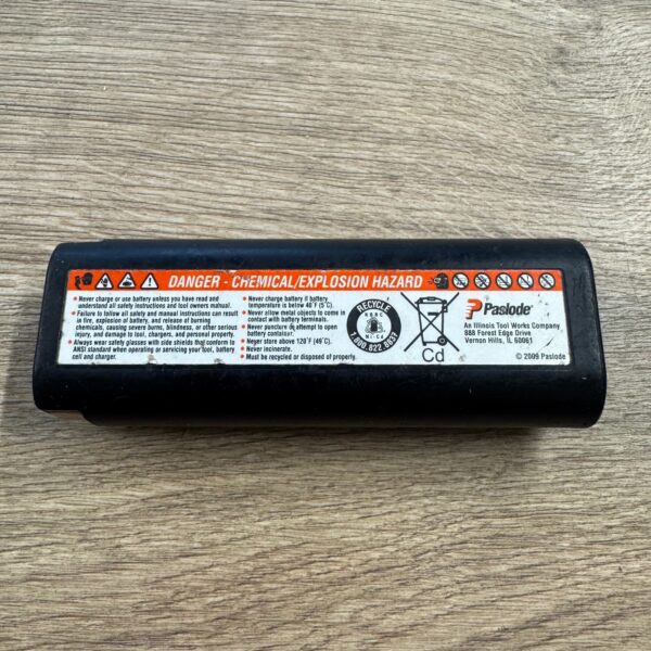 Paslode 6V Battery Pack 1250mAh Cordless Nail Gun Battery Used