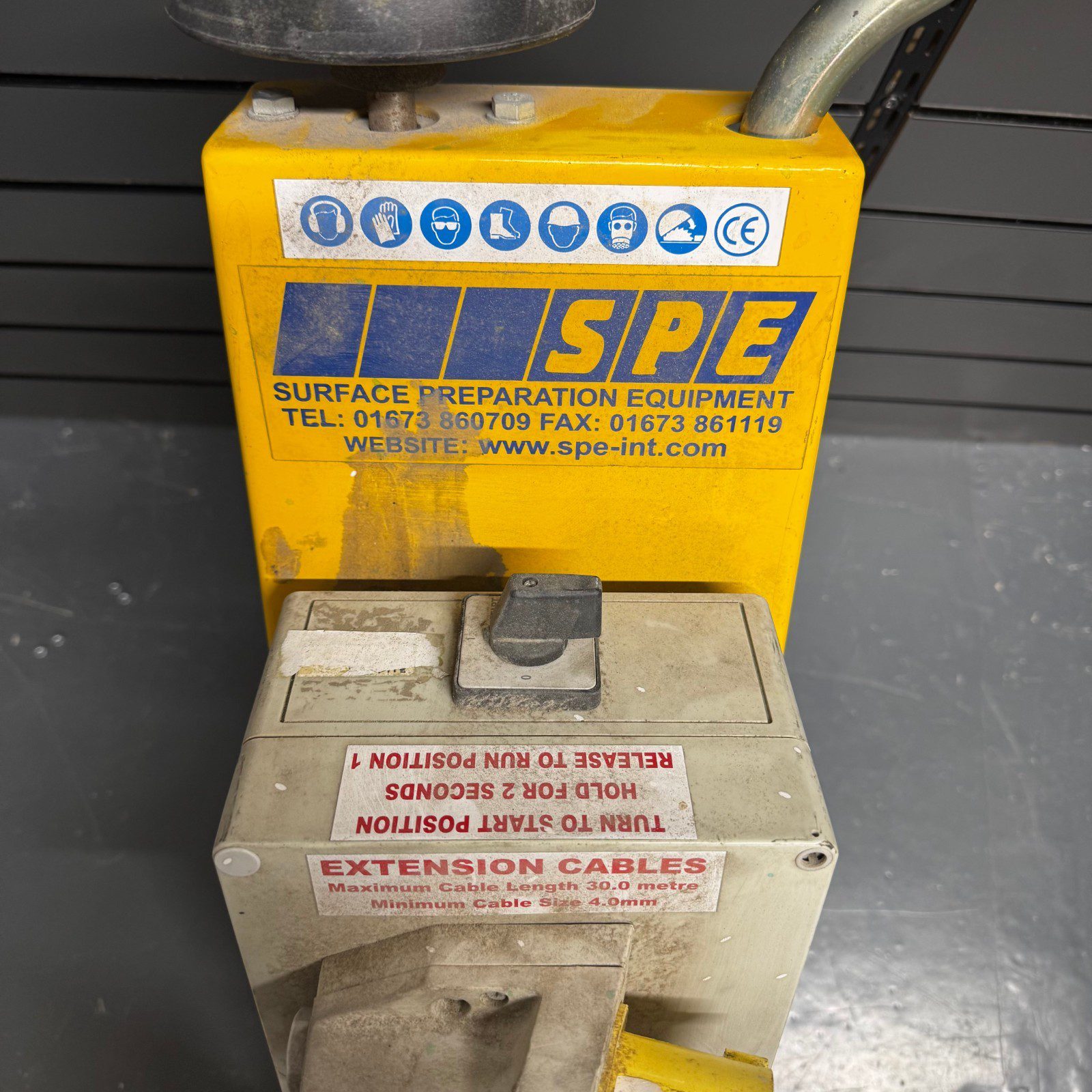 SPE BEF200 Surface Preparation Equipment 110V Electric Floor Prep Machine Used - Image 14