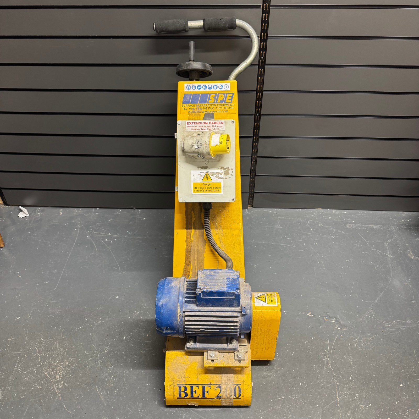 SPE BEF200 Surface Preparation Equipment 110V Electric Floor Prep Machine Used - Image 16