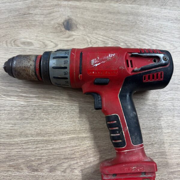 Milwaukee V28 PD 28V Combi Drill Used With Case Side Handle No Battery Charger
