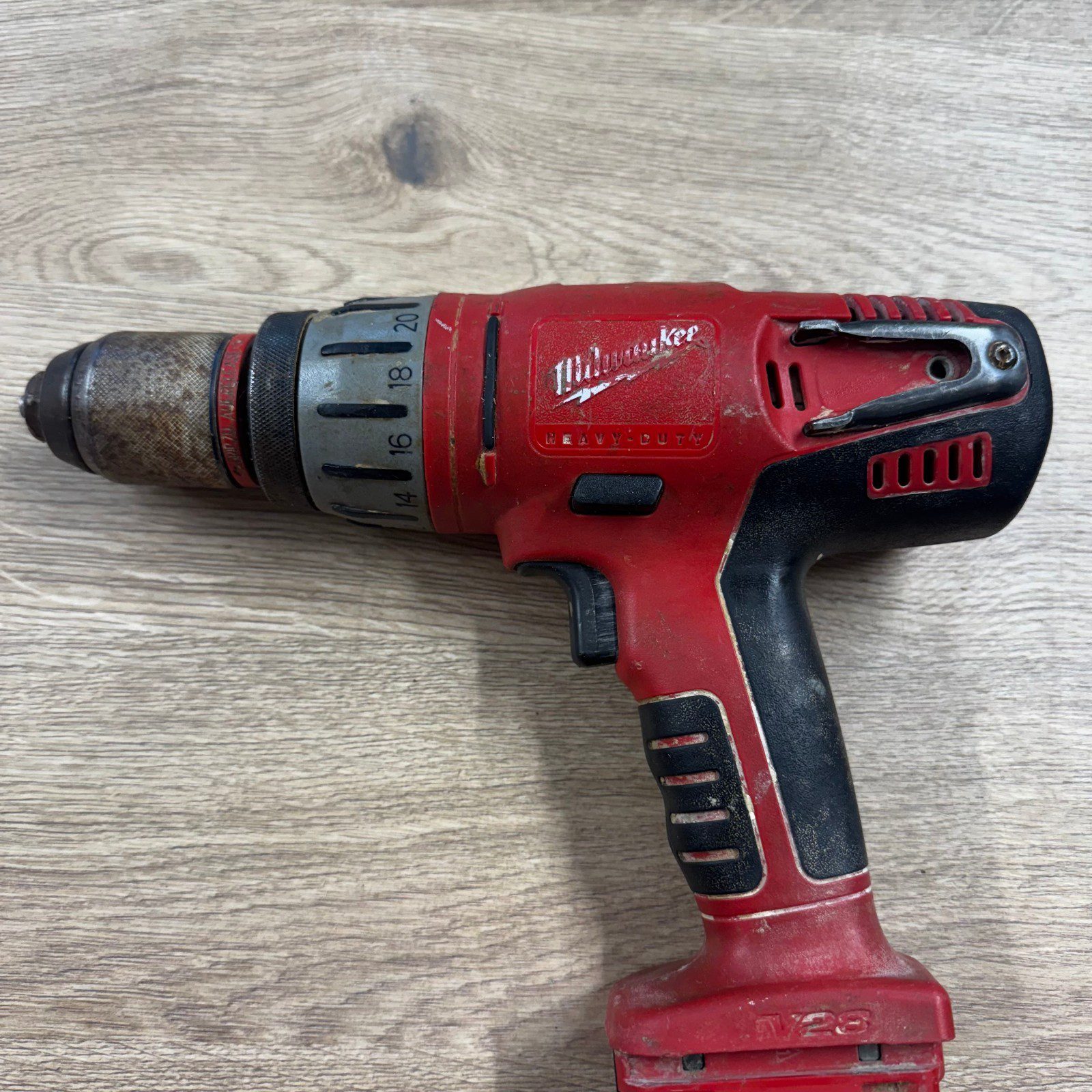 Milwaukee V28 PD 28V Combi Drill Used With Case Side Handle No Battery Charger - Image 13