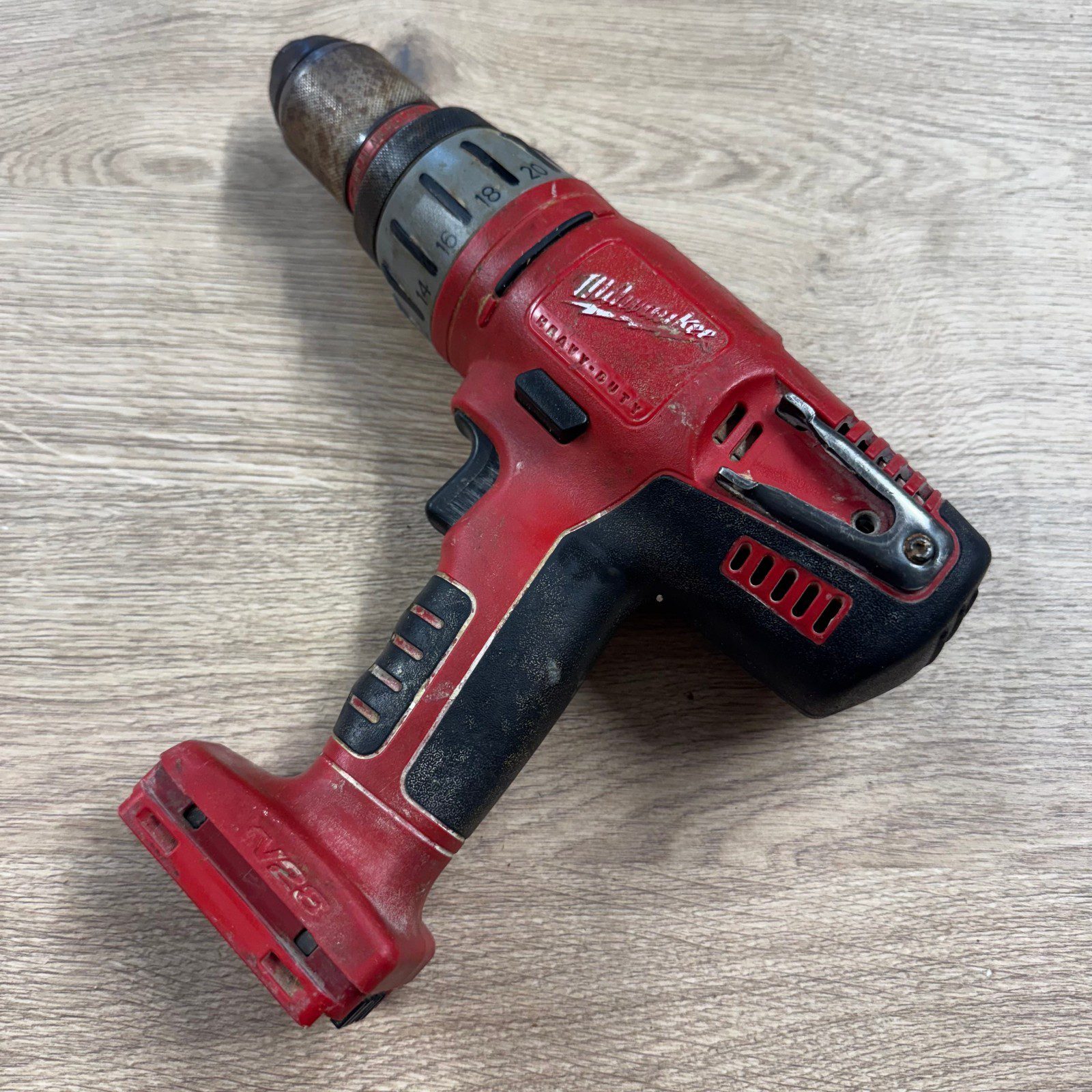 Milwaukee V28 PD 28V Combi Drill Used With Case Side Handle No Battery Charger - Image 15