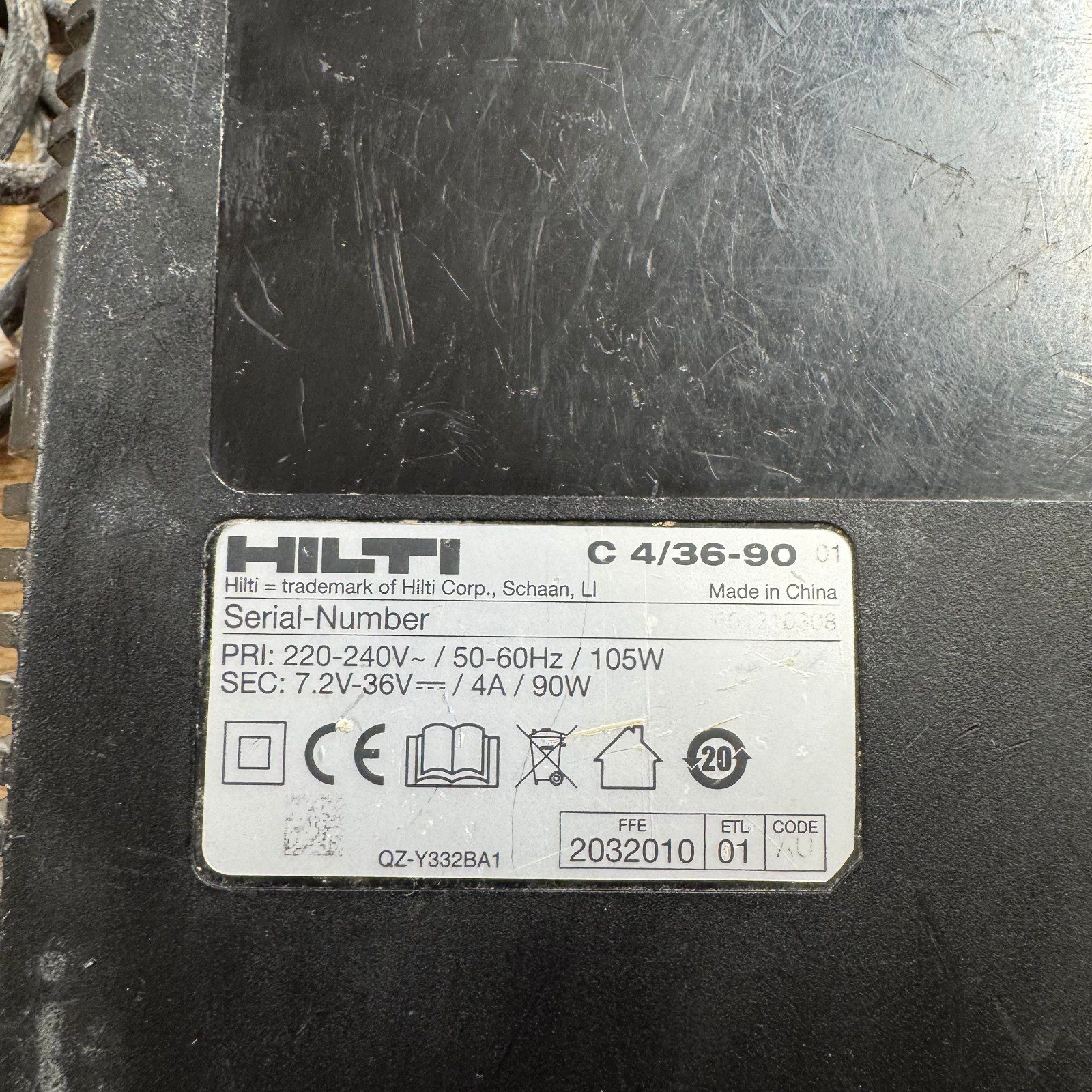 Hilti C 4/36-90 240V Li-Ion Battery Charger 7.2V-36V - Image 11