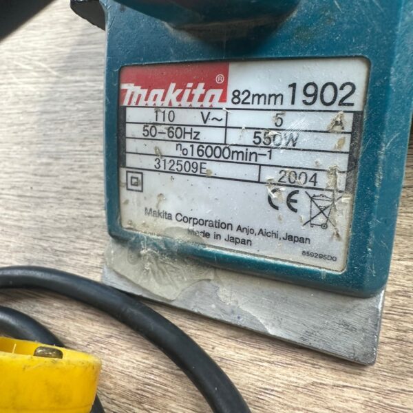 Makita 1902 82mm Electric Planer 110V 500W Wood Planer Used