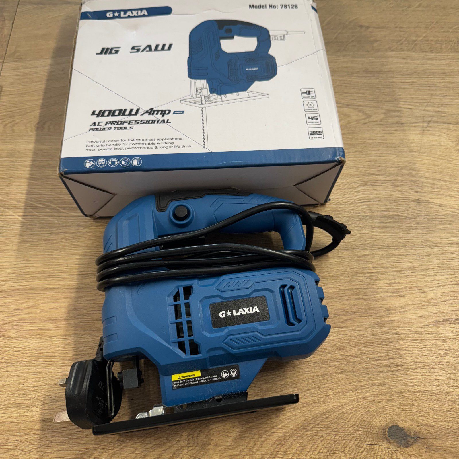 GALAXIA 400W Jigsaw 220-240V Pendulum Action Electric Jigsaw Used With Box - Image 12