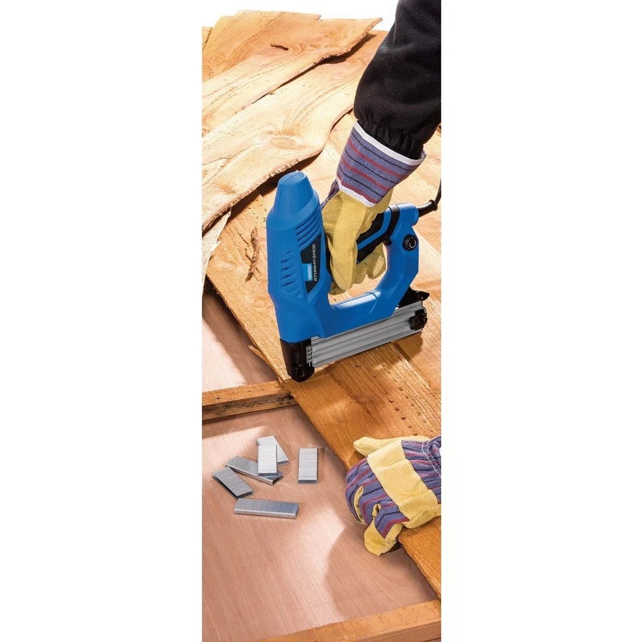 Electric Staple & Nail Gun Storm Force Upholstery Tacker Tool 32mm Draper 83659 - Image 3