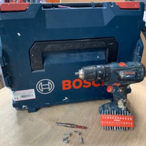 Bosch GSB 18-2-LI Plus 18V Combi Drill Body Case Driver Bit Set Used