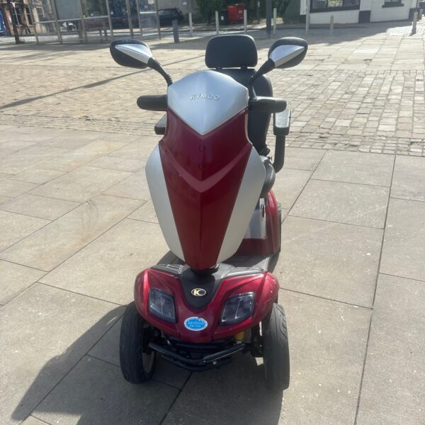 Kymco Agility 8mph Mobility Scooter Red Silver 4 Wheel New Batteries
