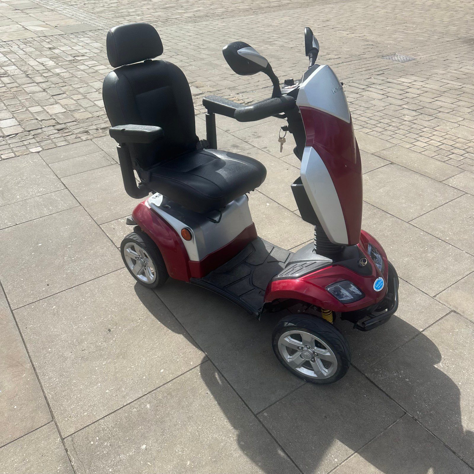 Kymco Agility 8mph Mobility Scooter Red Silver 4 Wheel New Batteries - Image 2