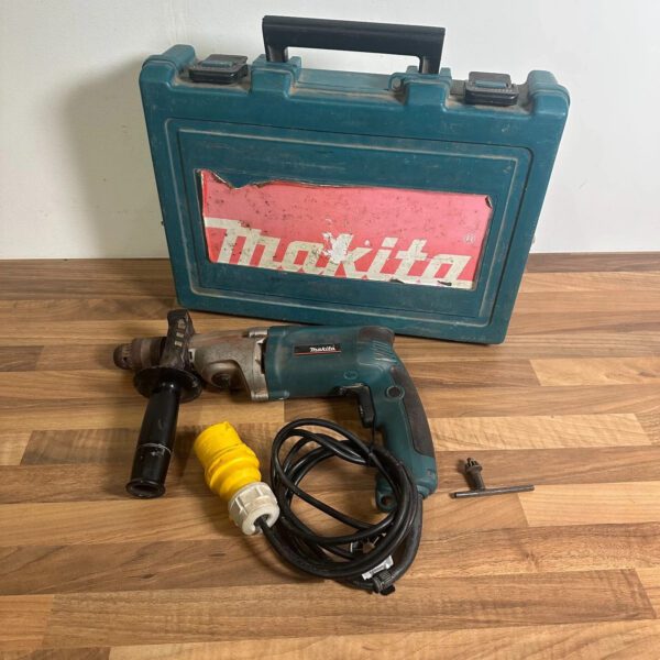 Makita HP2050F Hammer Drill 110V 720W 2 Speed Keyed Chuck With Case Handle
