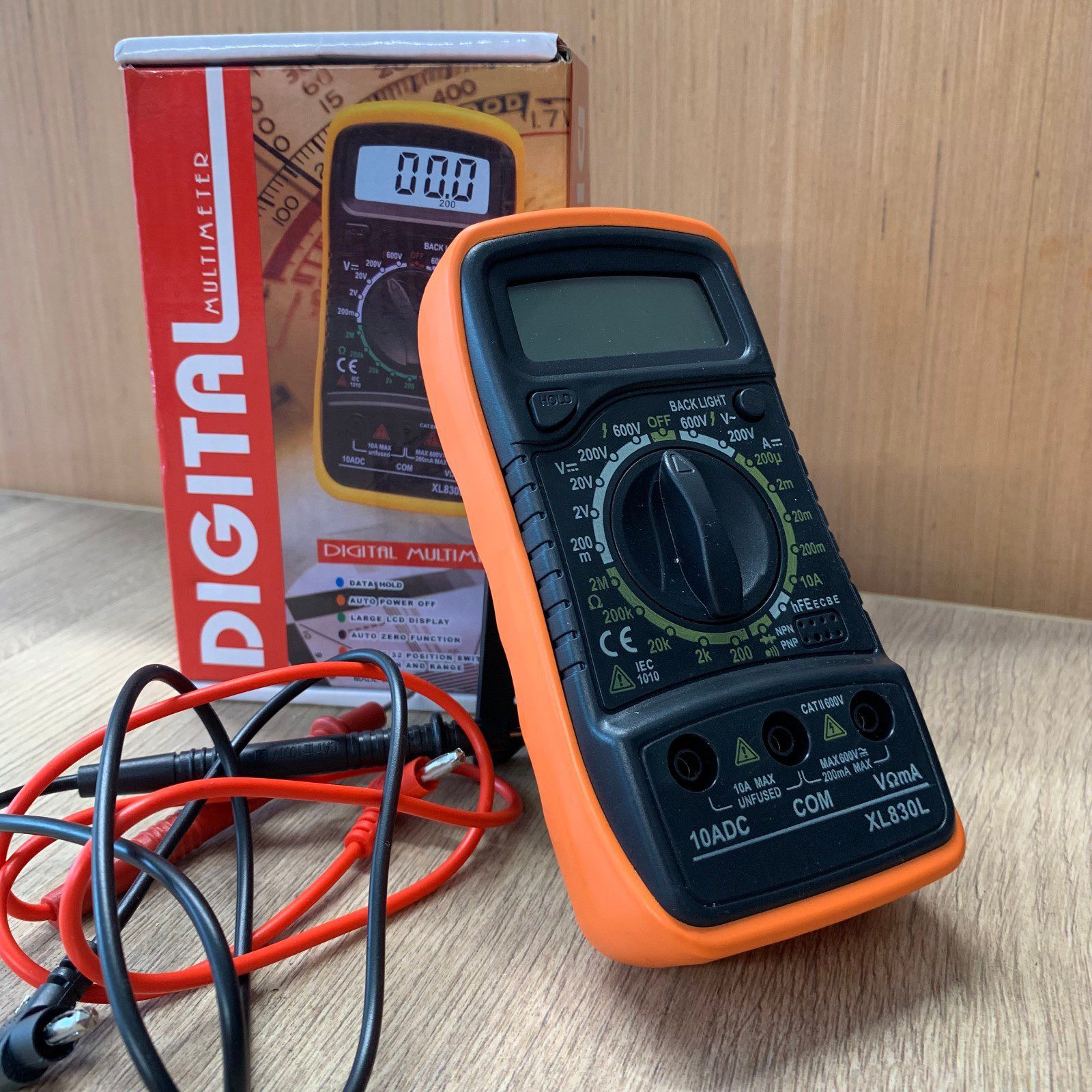 Excel XL830L Digital Multimeter Tester Wth Leads Boxed Voltage Current Ohm Meter - Image 1