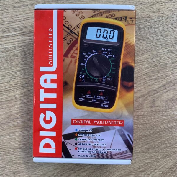 Excel XL830L Digital Multimeter Tester Wth Leads Boxed Voltage Current Ohm Meter