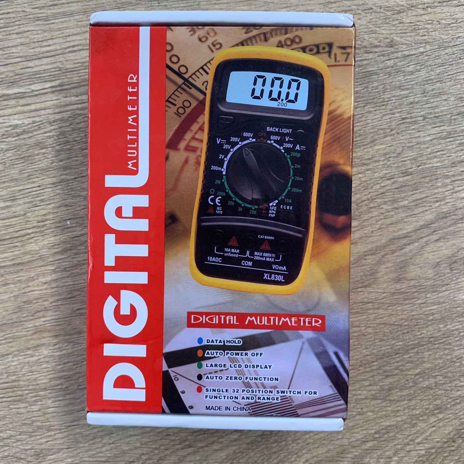 Excel XL830L Digital Multimeter Tester Wth Leads Boxed Voltage Current Ohm Meter - Image 6