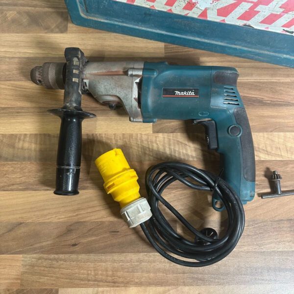 Makita HP2050F Hammer Drill 110V 720W 2 Speed Keyed Chuck With Case Handle