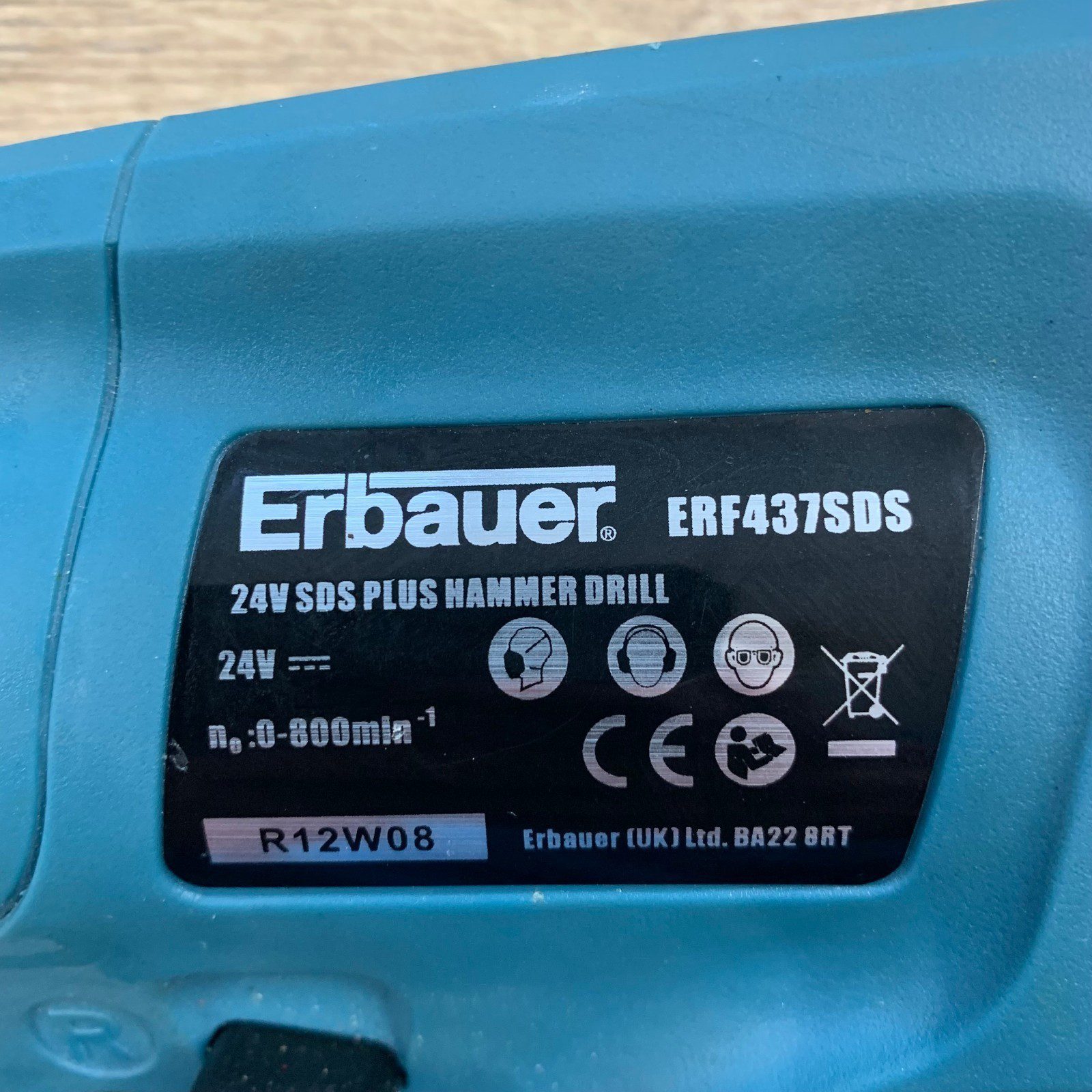 Erbauer ERF437SDS 24V SDS Plus Cordless Hammer Drill Body Only - Image 3
