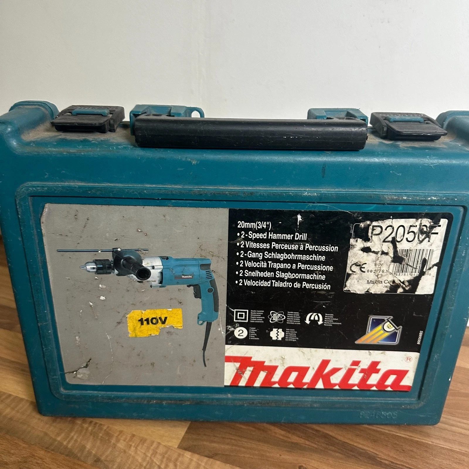 Makita HP2050F Hammer Drill 110V 720W 2 Speed Keyed Chuck With Case Handle - Image 5