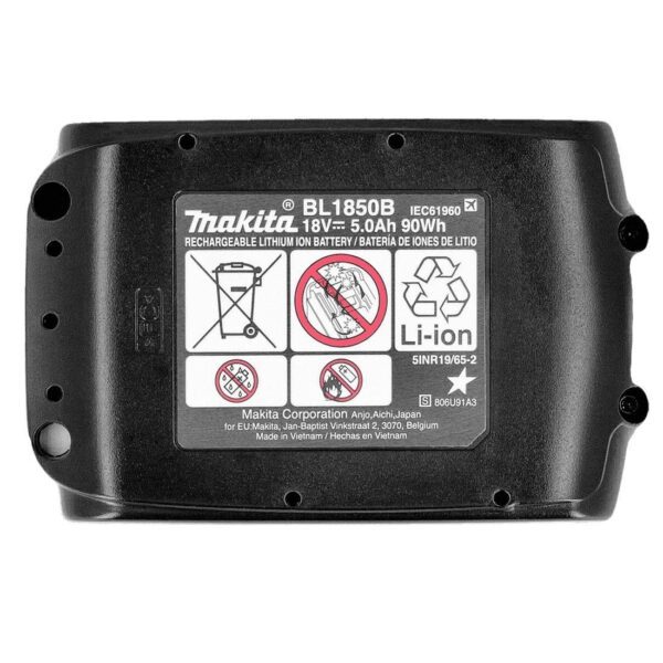 Makita 18V 5.0Ah Battery BL1850B LXT Li-Ion Genuine New No Box Pack
