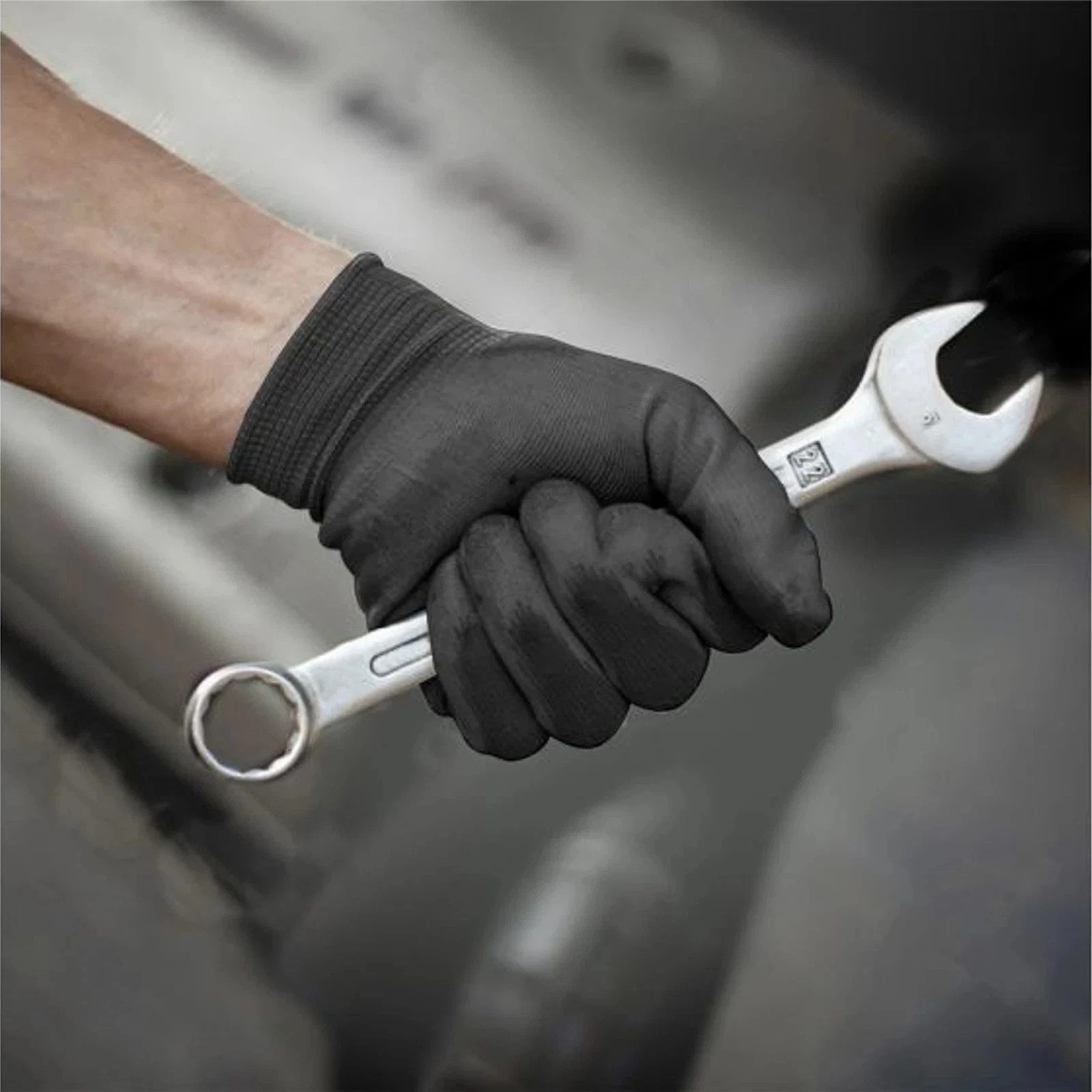 Dekton Mechanics Pu Latex Foam Coated Work Gloves High Grip Glove L/XL Sizes - Image 2